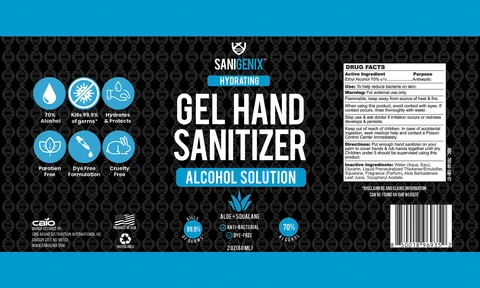 70% Gel Hand Sanitizer 포장