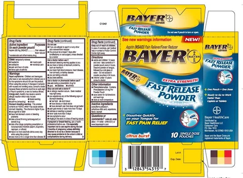 BAYER 500 mg 포장