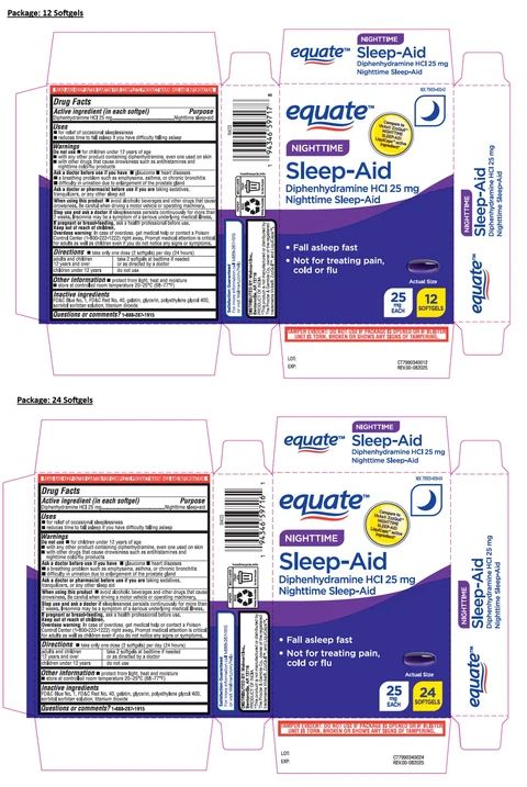 equate NIGHTTIME Sleep-Aid packaging