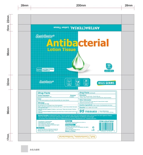 Antibacterial LotionTissue 포장