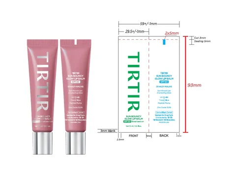 TIR TIR SUN BOUNCY GLOW LIP BALM SPF 30 HAZY MAUVE 포장