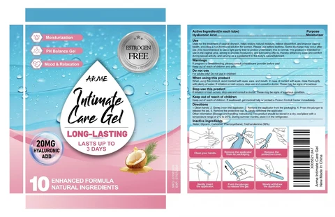 Intimate CareGel packaging