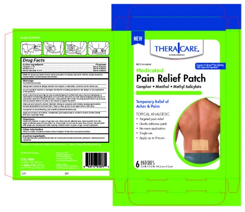 TheraCare Medicated Pain Relief Patches packaging