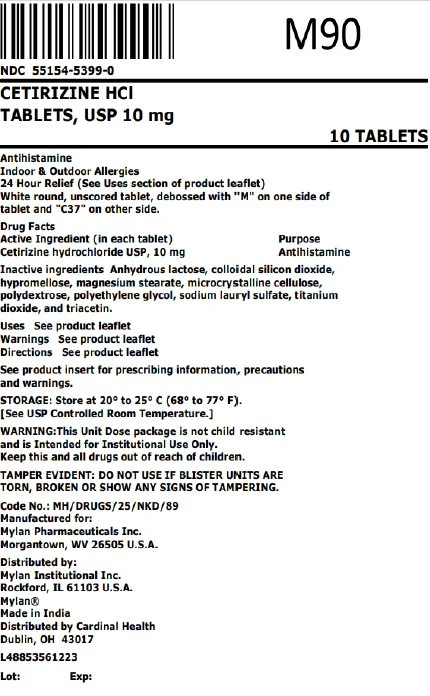 Cetirizine Hydrochloride 포장