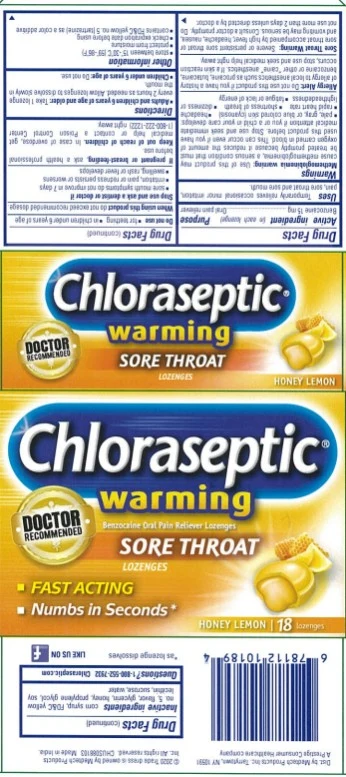 Chloraseptic Warming Sore Throat packaging