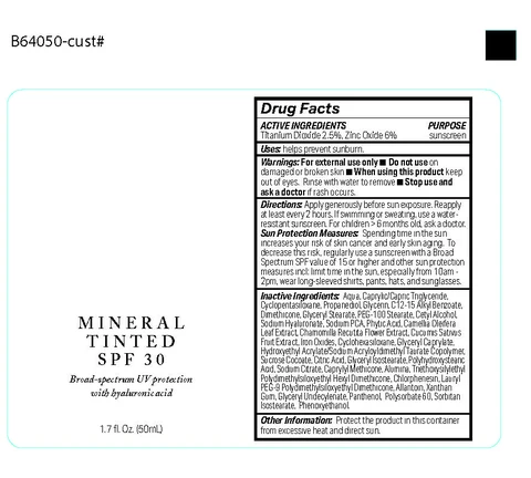 MINERAL TINTED SPF 30 포장