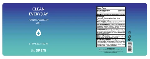 the SAEM Clean Everyday Hand Sanitizer gel 포장