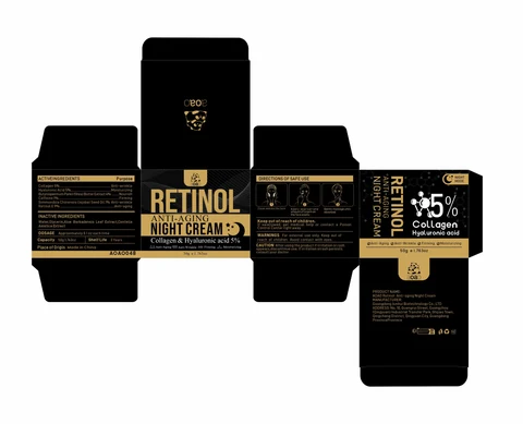AOAO Retinol Anti-aging Night Cream 포장
