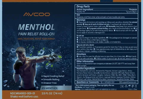 AVCOO Pain Relief Roll-on 포장