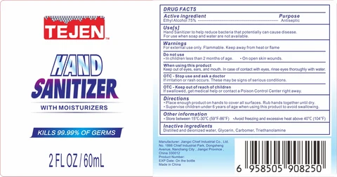 Hand Sanitizer packaging