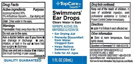 TopCare Swimmers Ear Drops packaging