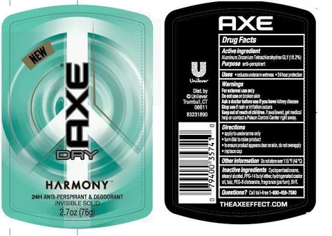 Axe Dry Harmony Antiperspirant Deodorant 포장