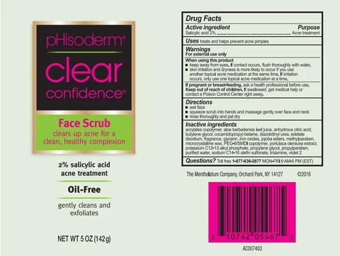 pHisoderm Clear Confidence Face Scrub 포장