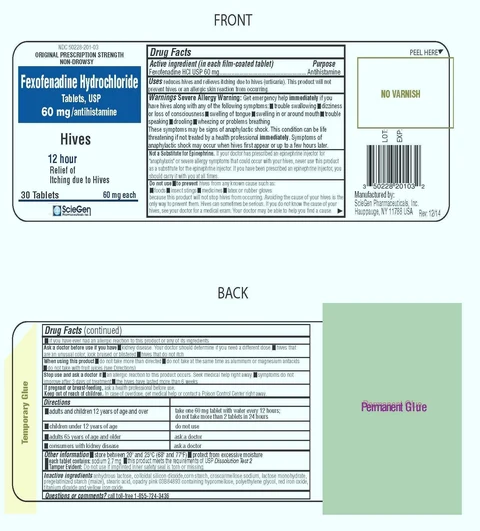 fexofenadine hcl packaging