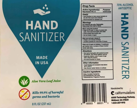 8oz Hand Sanitizer Gel
