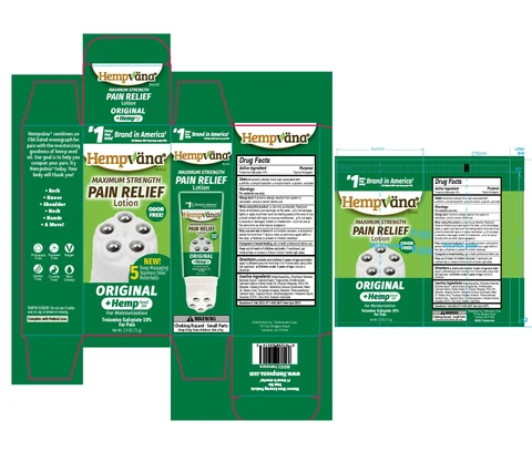Hempvana Maximum Strength Pain Relief 포장