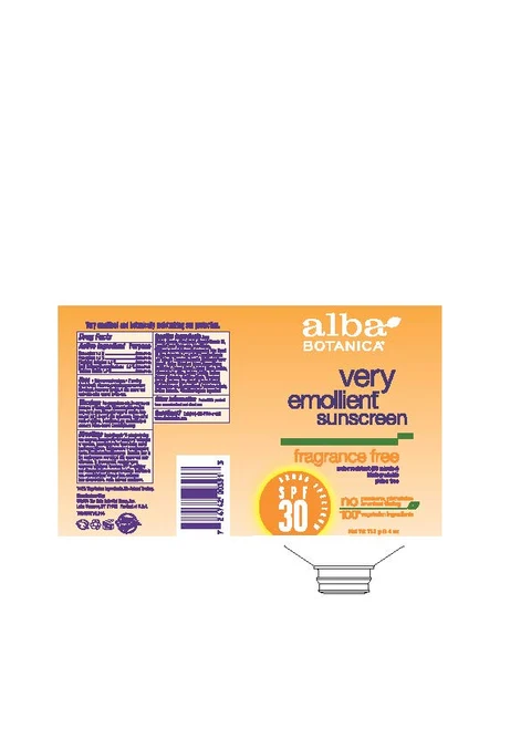 Alba VE Sunscreen SPF30 Fragrance Free 포장