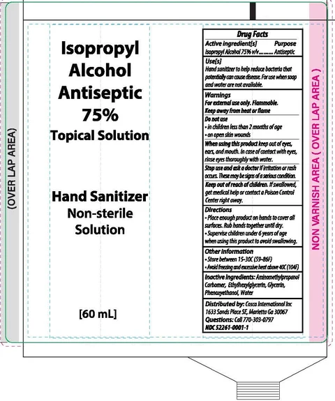 Cosco Hand Sanitizer 75% 포장