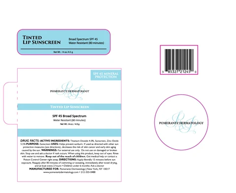 Tinted Lip Sunscreen packaging