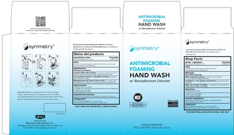SYMMETRY ANTIMICROBIAL FOAMING HAND WASH w/Benzalkonium Chloride 포장