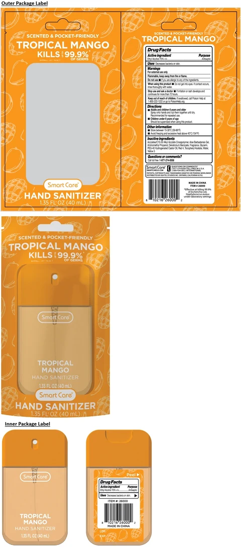 Smart Care TROPICAL MANGO HAND SANITIZER 포장