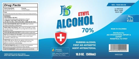 JD Antiseptic Alcohol 70% 포장