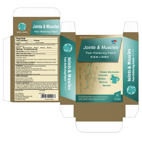 Joints and Muscles Pain Relieving packaging