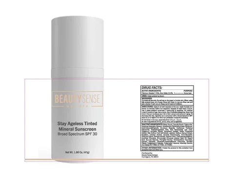 Stay Ageless Tinted Mineral Sunscreen Broad Spectrum SPF 30 packaging