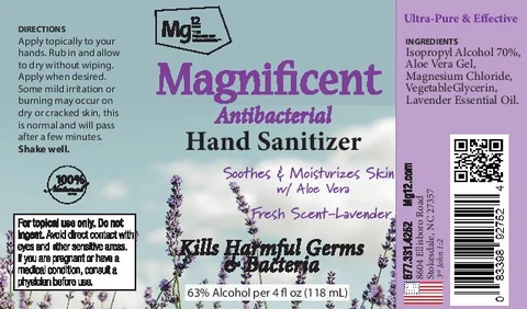 MG12 Magnificent Hand sanitizer (Lavender) 포장