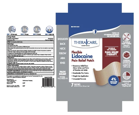 TheraCare Flexible Pain Relieving packaging