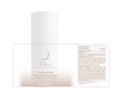 Timeless Shield Moisturizing Sunscreen Broad Spectrum SPF 25 packaging