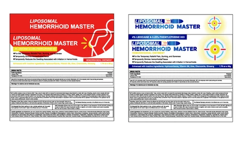LIPOSOMAL HEMORRHOID MASTER packaging