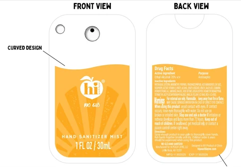 hi peach layne packaging