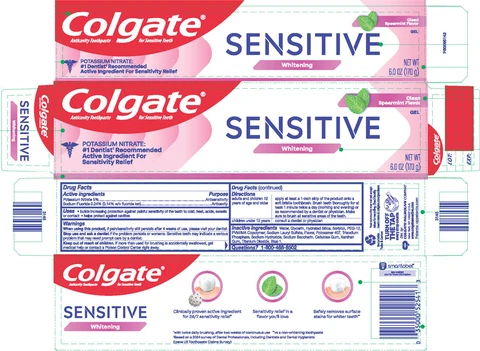 Colgate Sensitive Whitening 포장