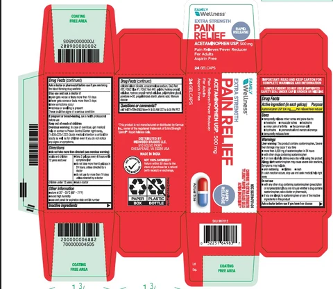 Acetaminophen 포장