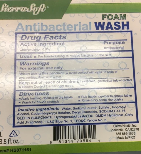 Sierra Soft Antibacterial Wash 포장
