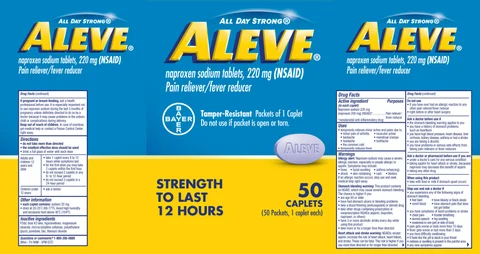 Bayer Aleve 포장