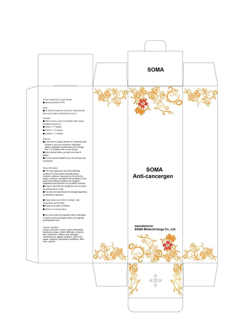 SOMA Anti-Cancergen 포장