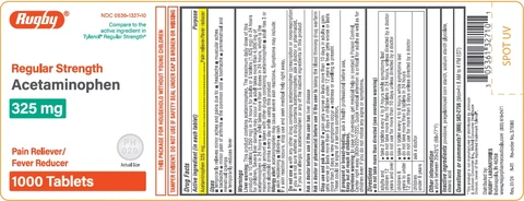 Rugby Regular Strength Acetaminophen 포장