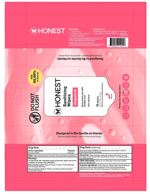 Sanitizing Wipes Grapefruit 포장