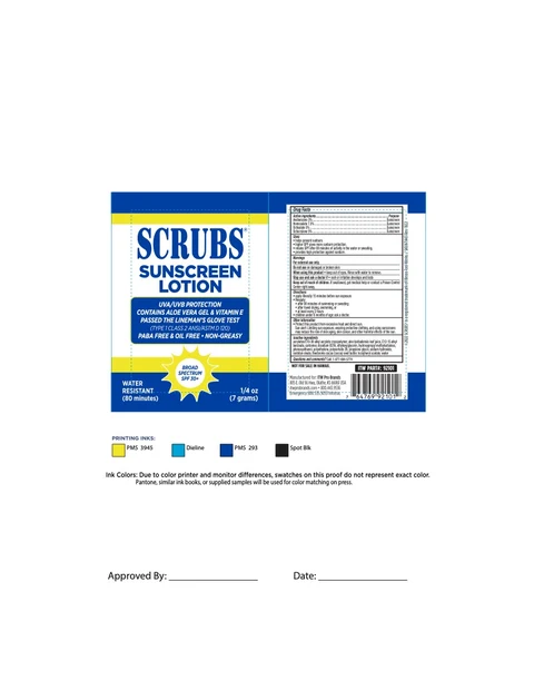 Srubs Sunscreen packaging
