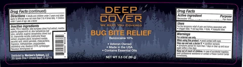 Deep Cover Bug Bite Relief 포장