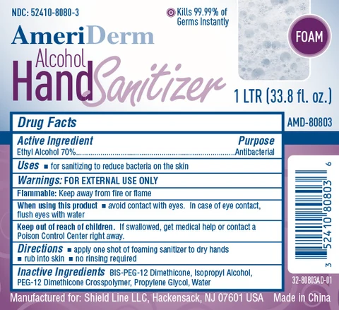 AmeriDerm Foam Alcohol Hand Sanitizer 포장