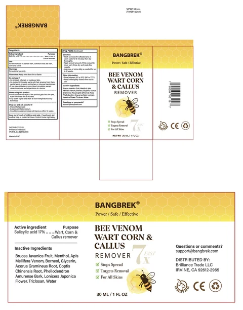 Bangbrek Bee Venom Wart Corn Callus Remover 포장