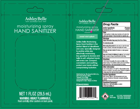 AshleyBelle Moisturizing Hand Sanitizer Sweet Mint Splash 포장