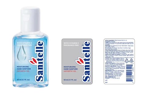 Sanitelle Moisturizing Hand Sanitizer 포장