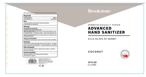 BROOKSTONE ADVANCED HAND SANITIZER COCONUT 포장