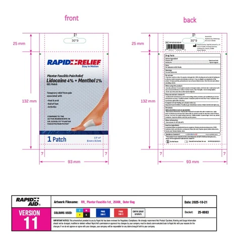 Rapid Relief 포장