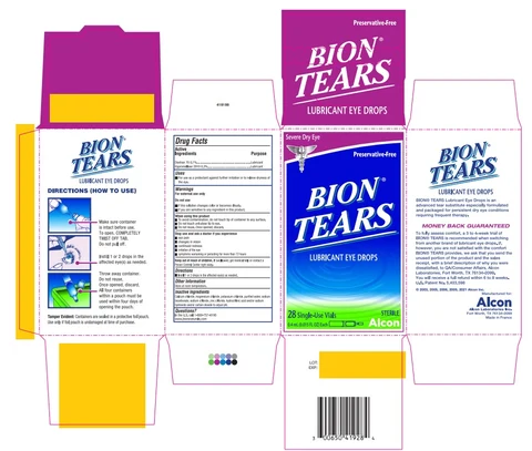 BION TEARS 포장