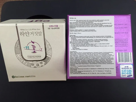 White Lie packaging